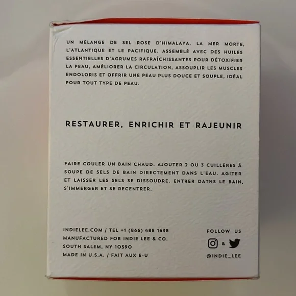 Indie Lee Grapefruit Citrus Bath Soak | Full Size | New In Box - Picture 5 of 8